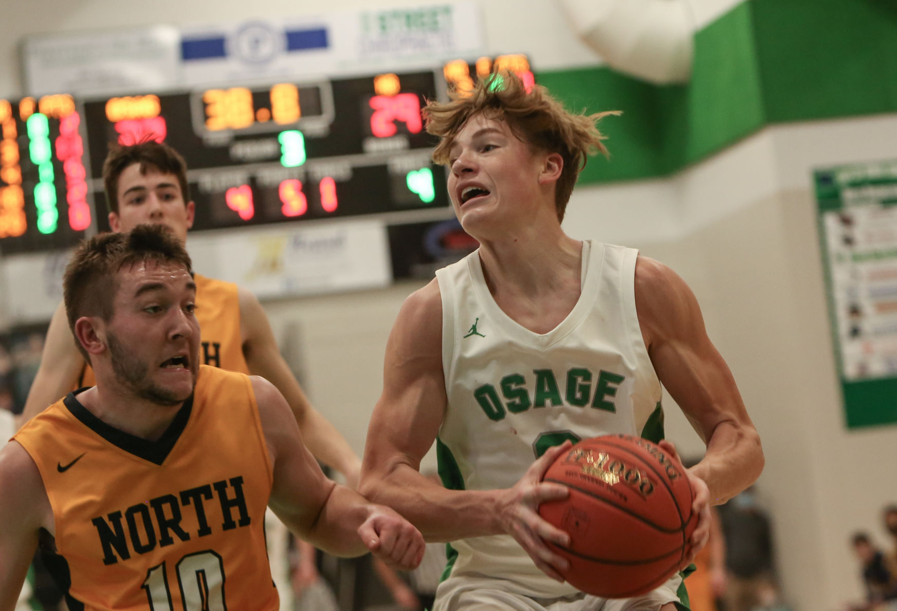 Osage boys basketball vs North Butler -Bobinet